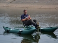 Thomas Berggren testing the latest inflatable model