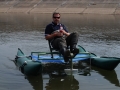 Thomas Berggren testing the latest inflatable model